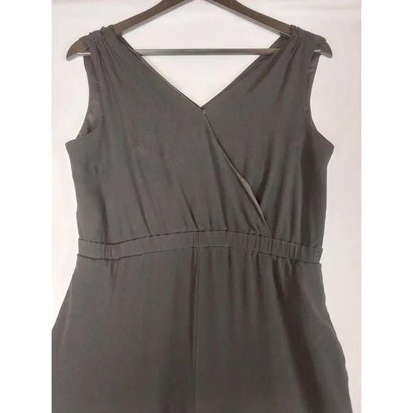 Madewell Star Night Wide Leg Black Romper Jumpsuit Sz XXS - Picture 5 of 14